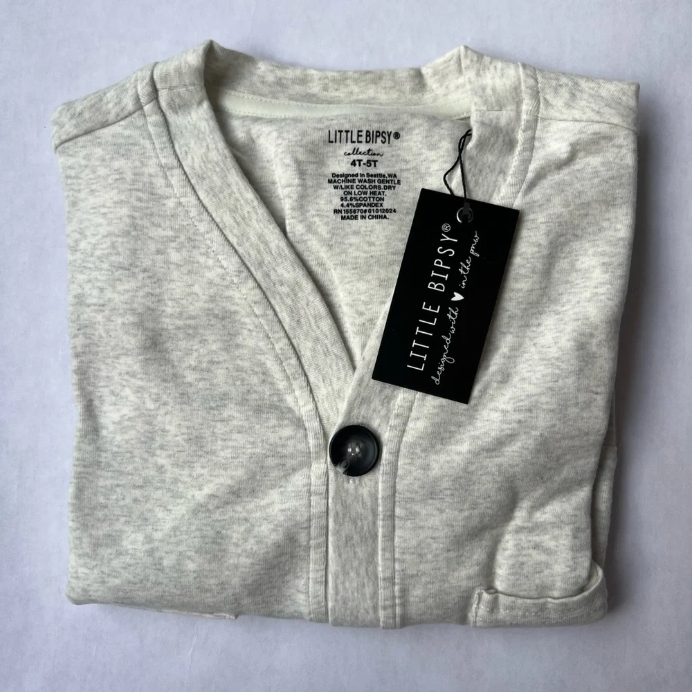 Little Bipsy Heather Grey Cardigan